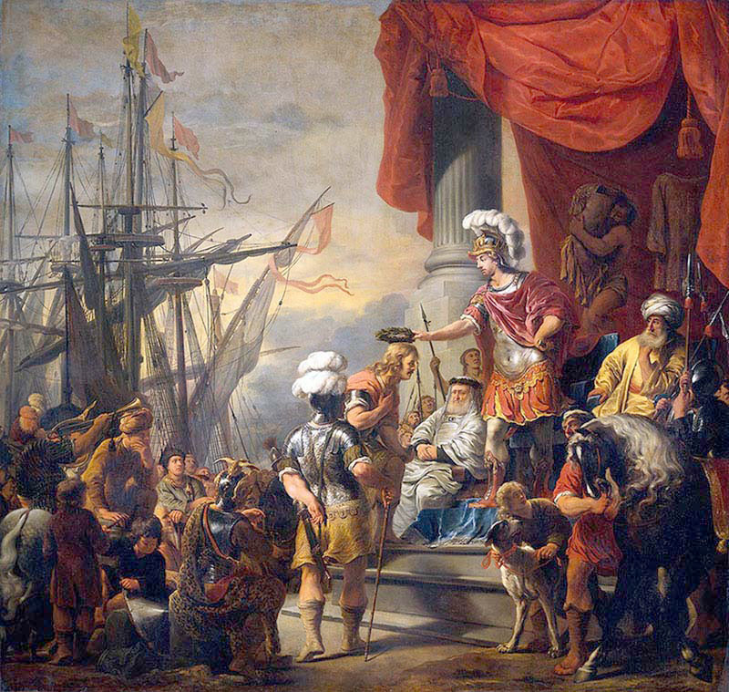 Aeneas at the court of Latinus 